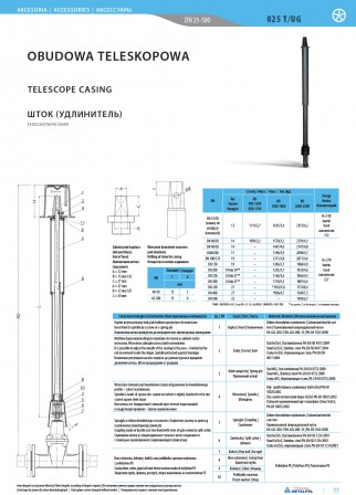 Telescope casing 025T/UG