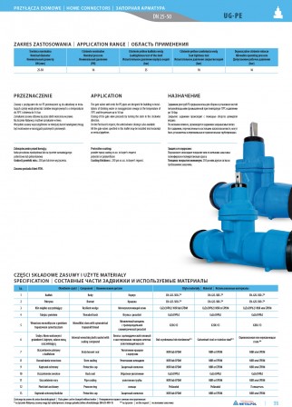 Cast iron gate valve UG-PE Dn25-32